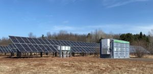 Completed solar microgrid project on the Bad River Reservation