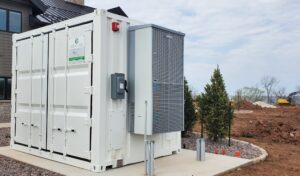 microgrid technology storing solar power at lakeside vision center