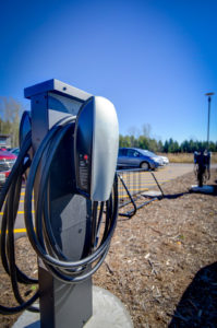 EV charging stations at the bubolz nature center