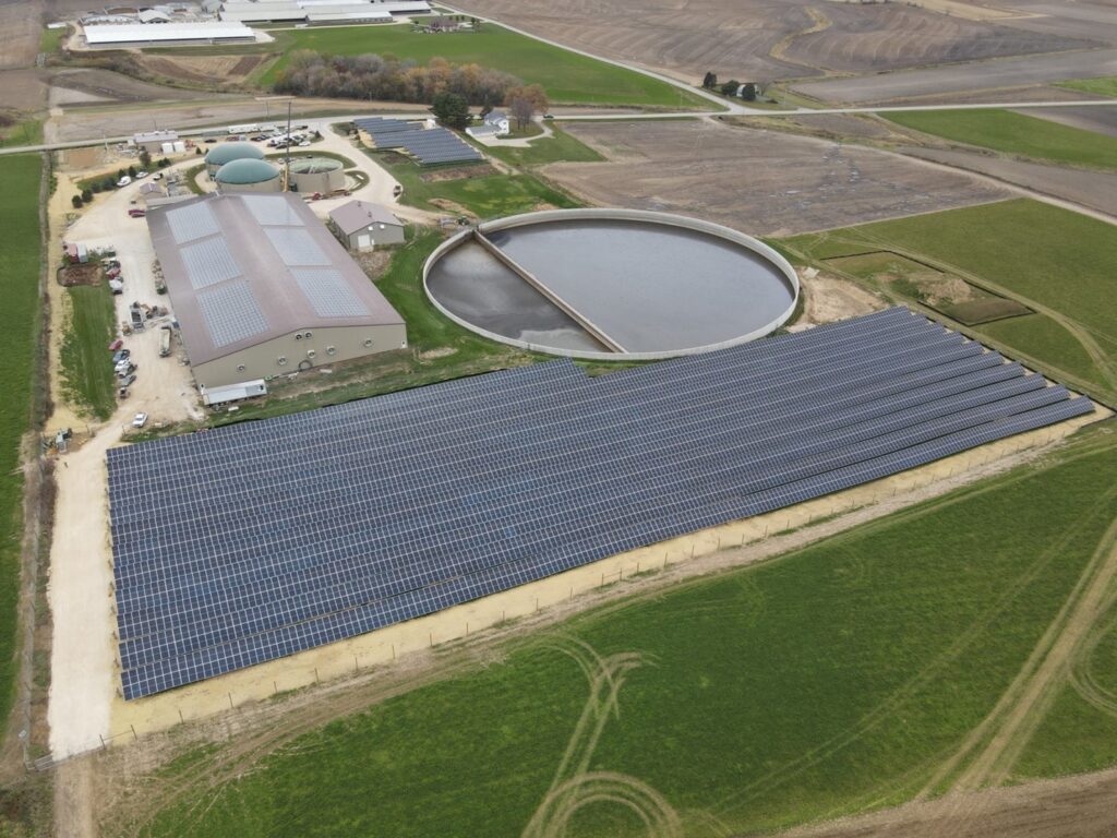 EnTech Solutions’ renewable natural gas (RNG) digester facility in Middleton, Wisconsin.