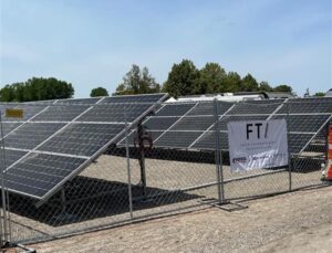 Solar panels providing clean energy